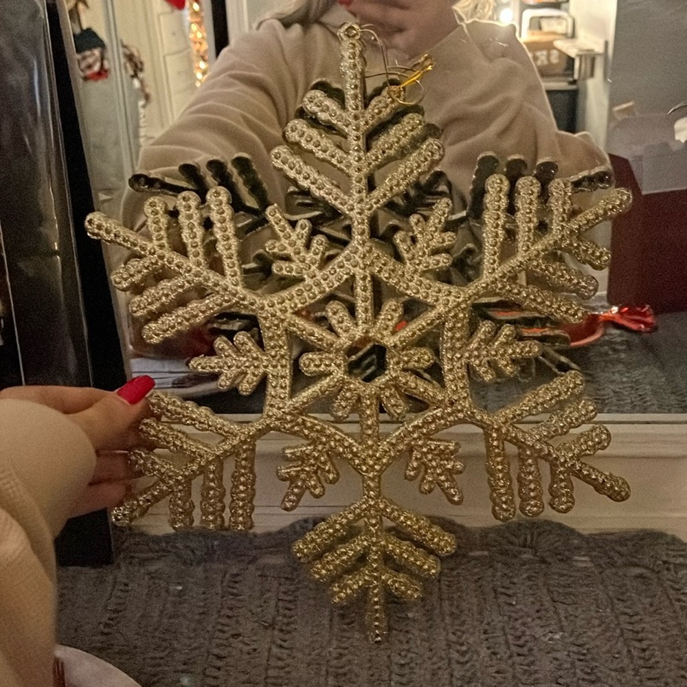Pretty hanging snowflake
